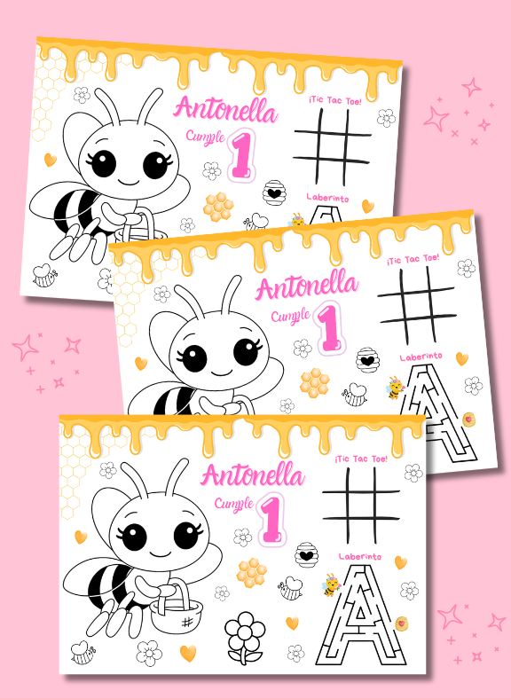 Mantelito de Actividades + Crayones A4