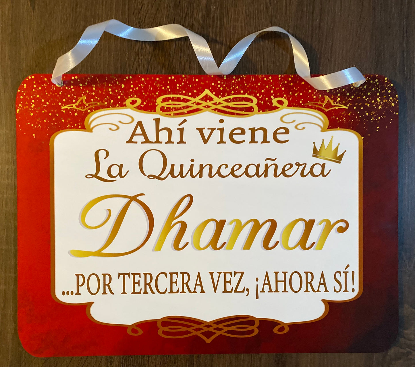 Letrero para Pajecito de Boda