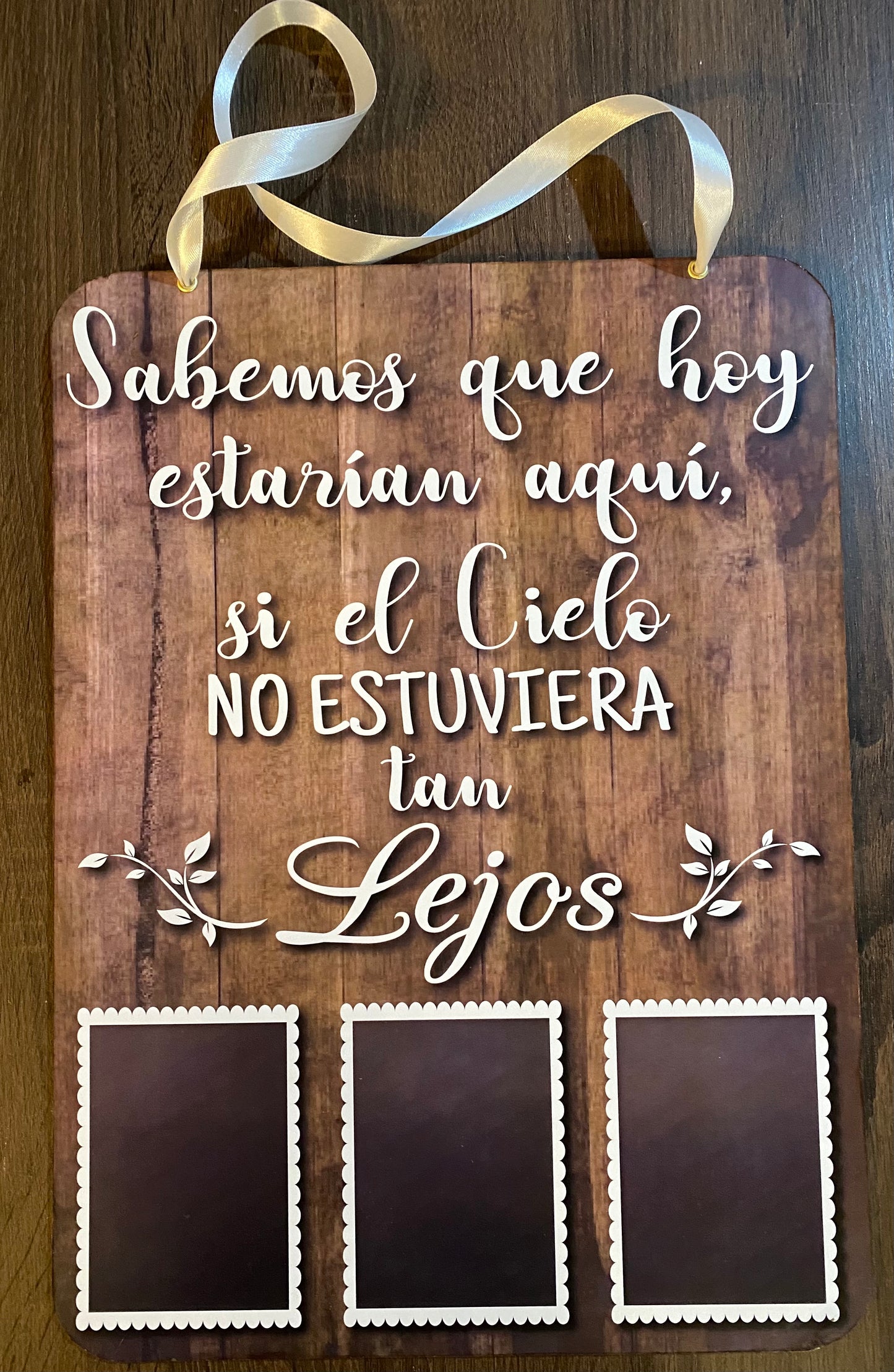 Letrero para Pajecito de Boda