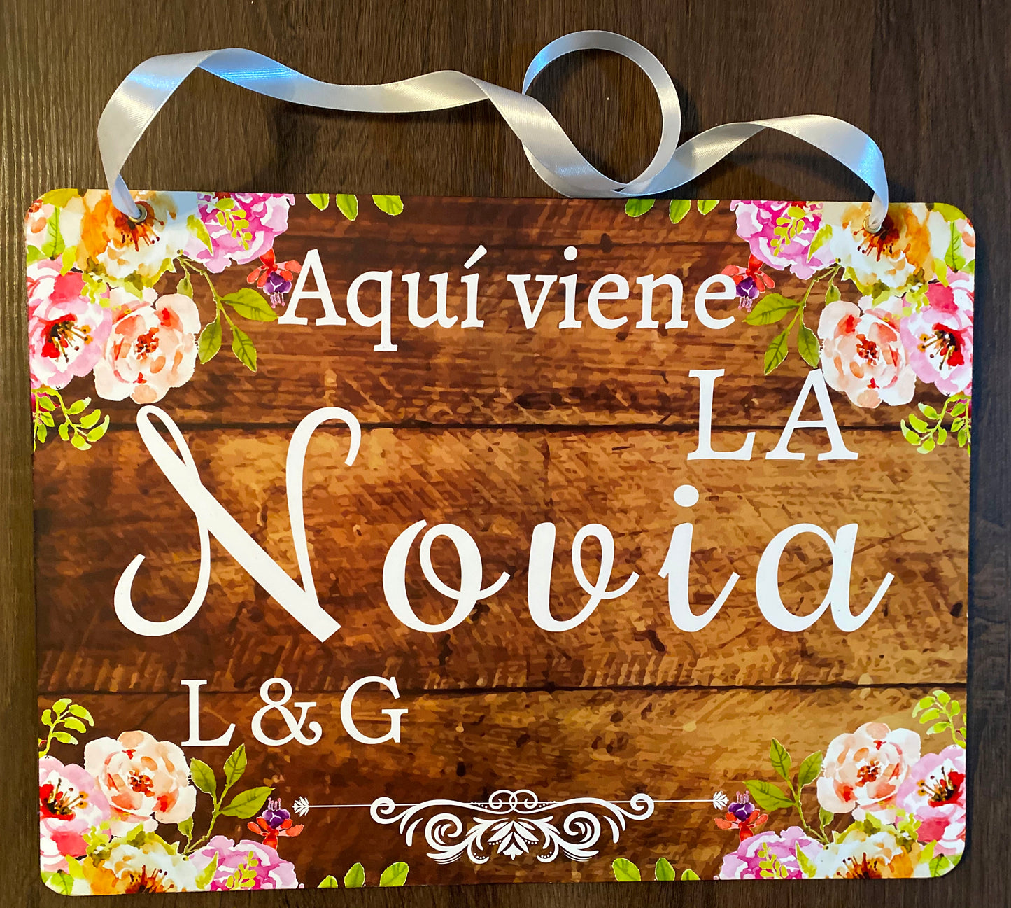 Letrero para Pajecito de Boda