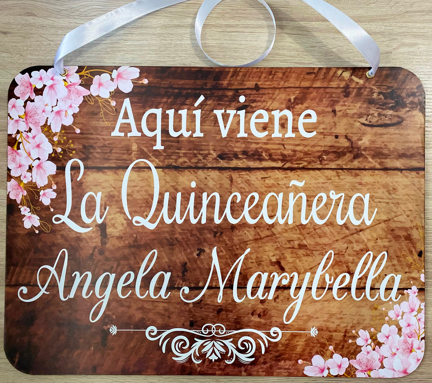 Letrero para Pajecito de Boda