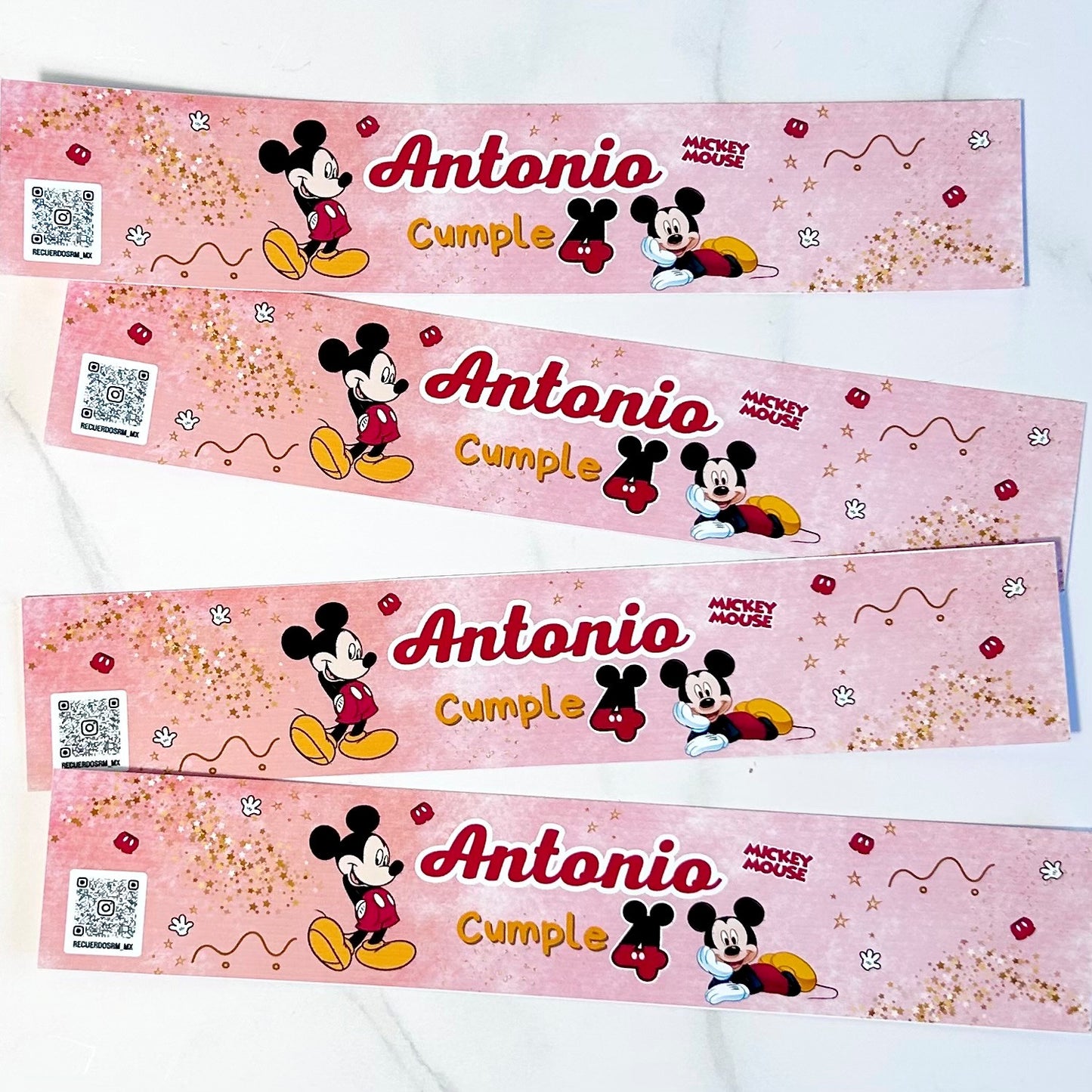 Etiquetas de Vinil para Botella de Agua (¡Se pueden mojar!)