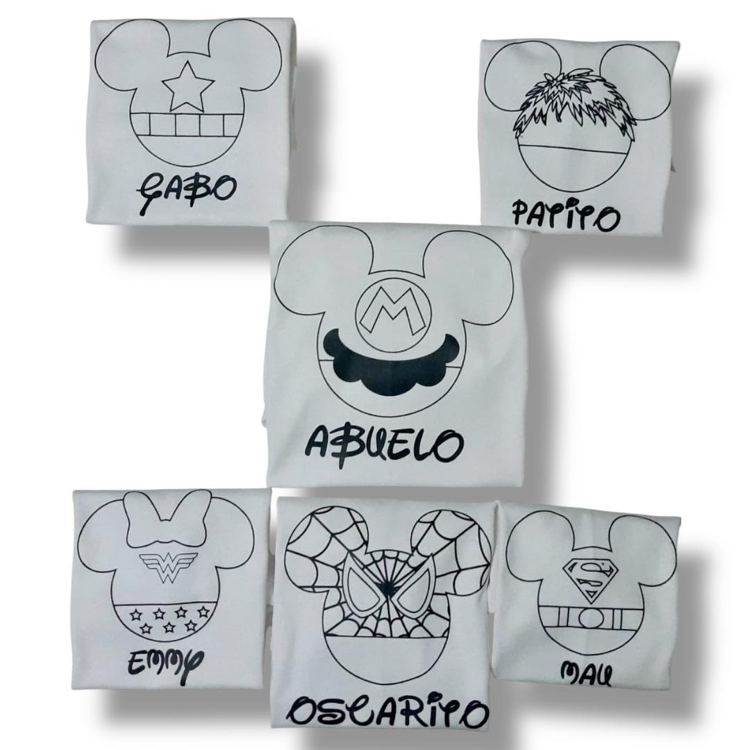 Playera para colorear