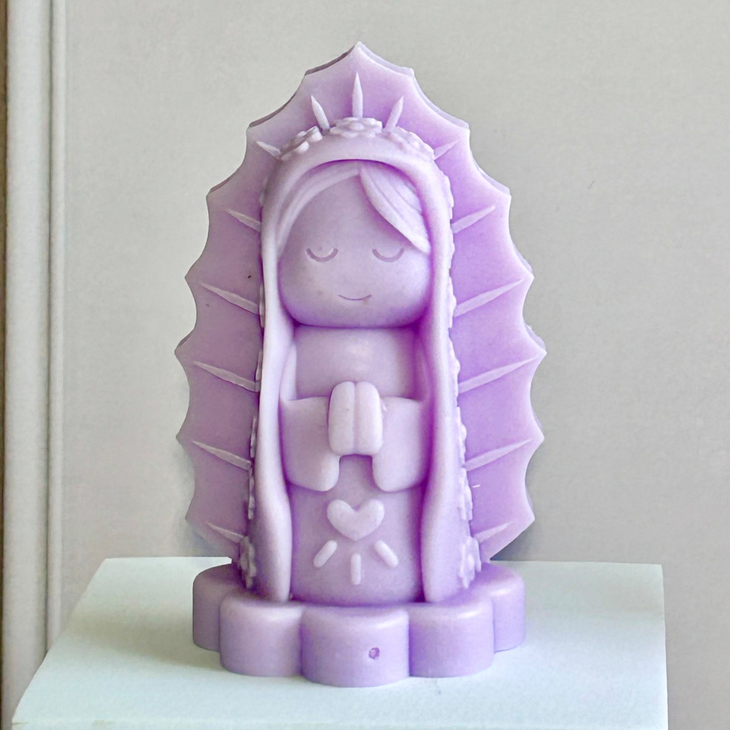 Vela Virgencita envoltura de celofán