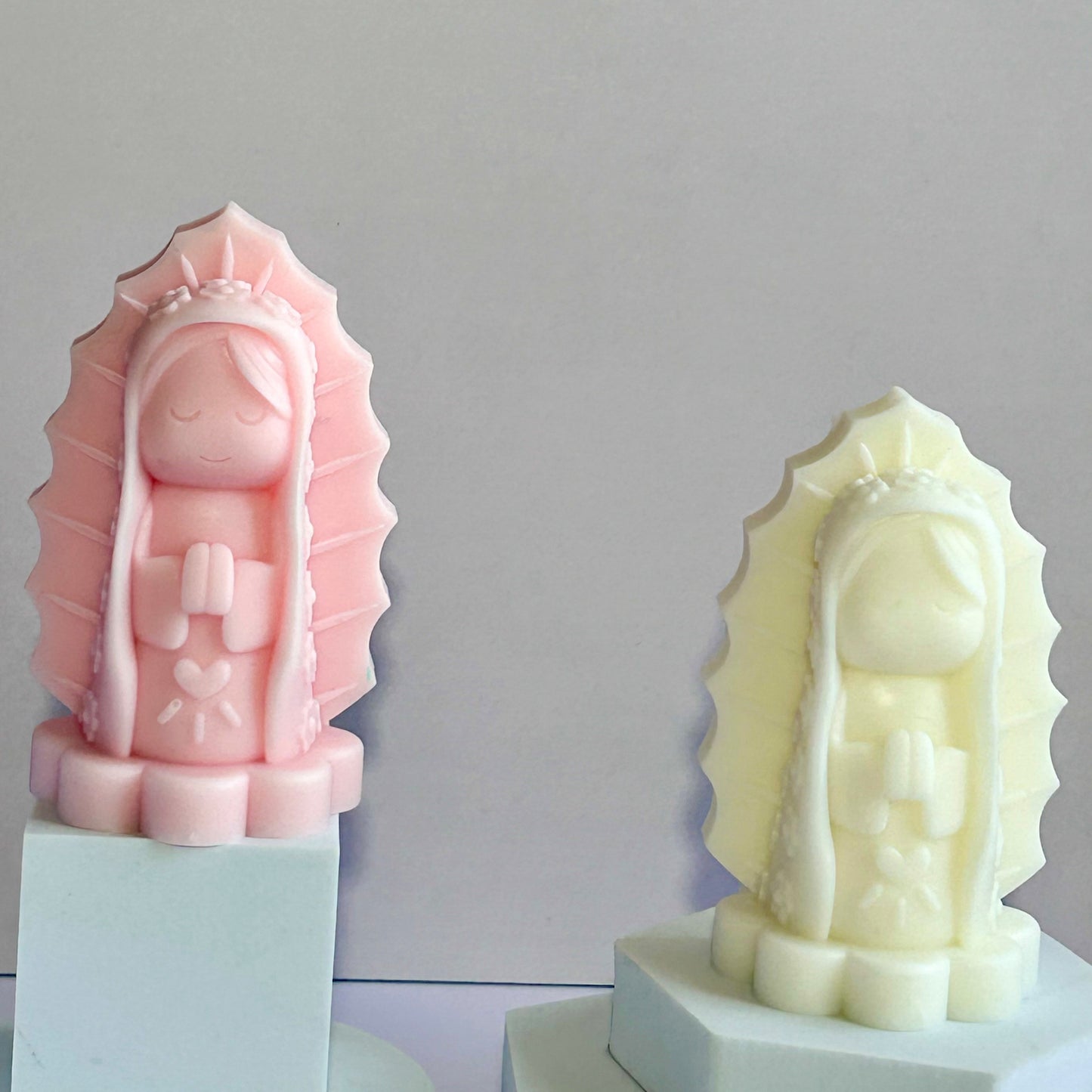 Vela Virgencita envoltura de celofán