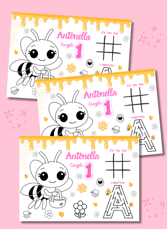 Mantelito de Actividades + Crayones A4