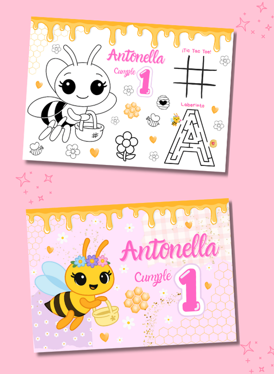 Mantelito + Actividades + Crayones A4