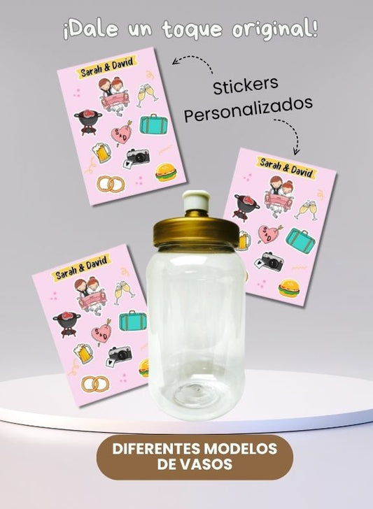 Stickers personalizados + Cilindro
